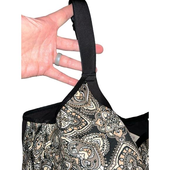 Cacique Womens Size 46DDD Black White Lightly Lined Full Coverage T-Shirt Bra - Picture 4 of 9